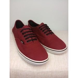 Vans Low Top Shoes Maroon Red Skateboard Sz 9/10.5 TB9C